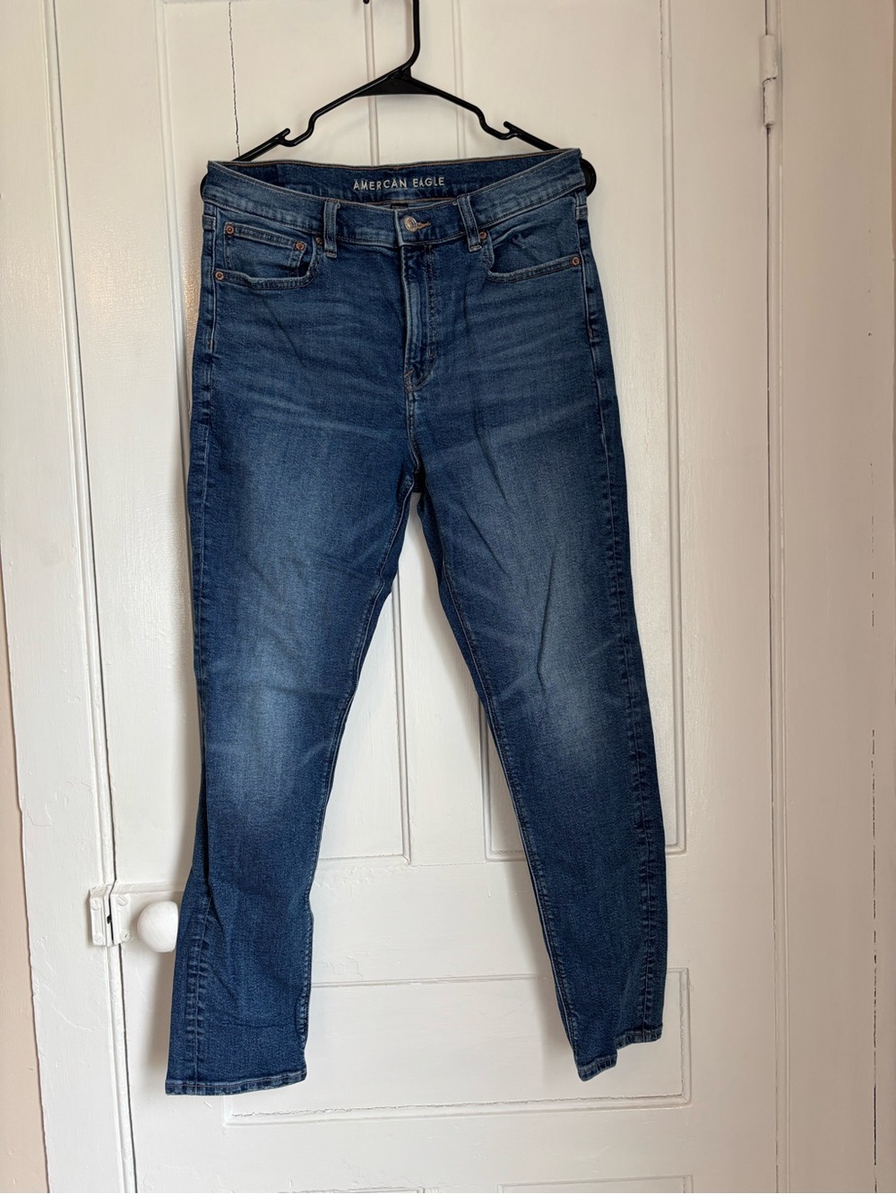 American Eagle Outfitters Women's 90s Dark Blue skinny Jeans